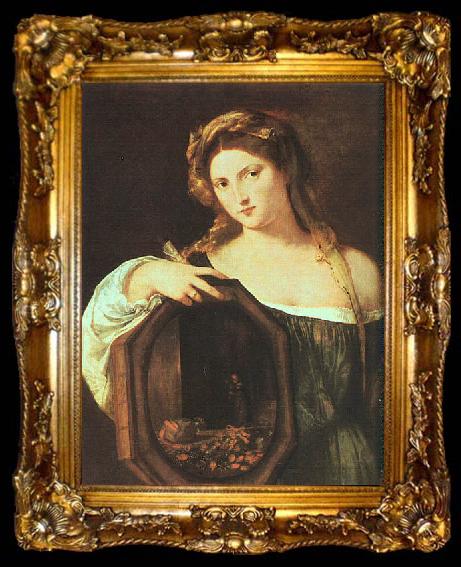framed   Titian Profane Love (Vanity), ta009-2